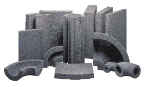 Various shapes of Foamglas® insulation.